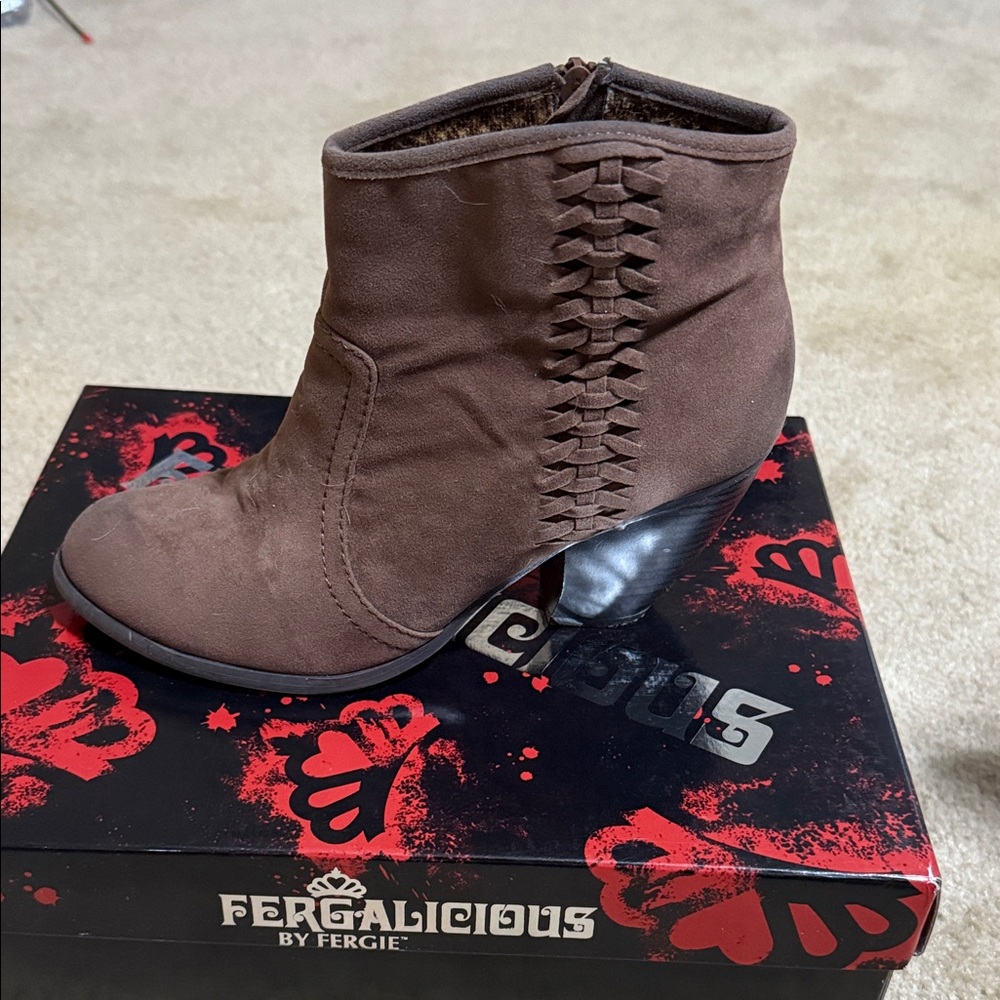 Fergalicious Chocolate Ankle Boots